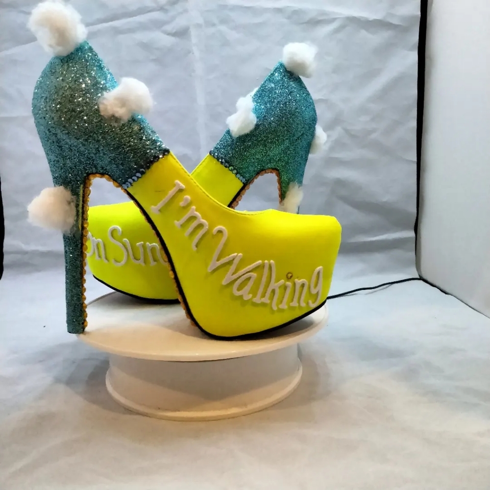 Walking on sunshine custom upscaled heels